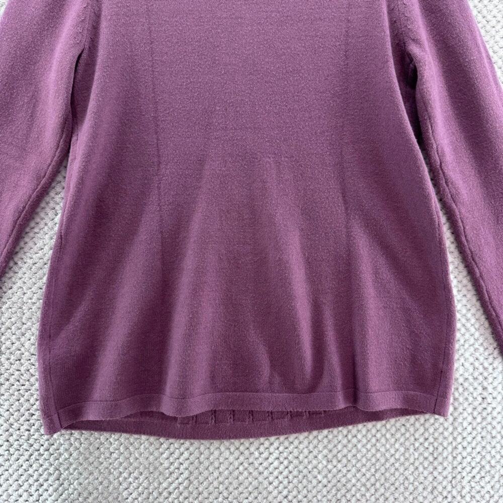 Soft Surroundings Purple Knit Sweater Womens Size L Long Sleeve Pullover - Picture 7 of 11